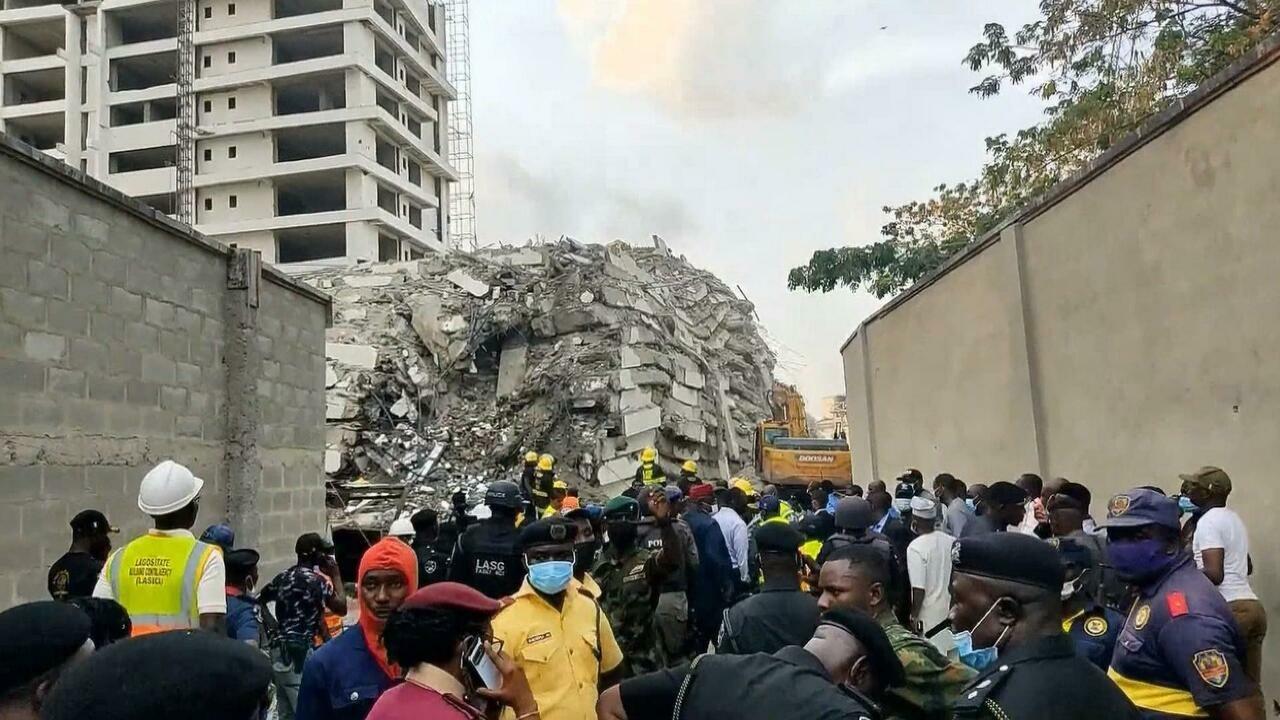 Six killed, scores missing in Nigerian high-rise building collapse 