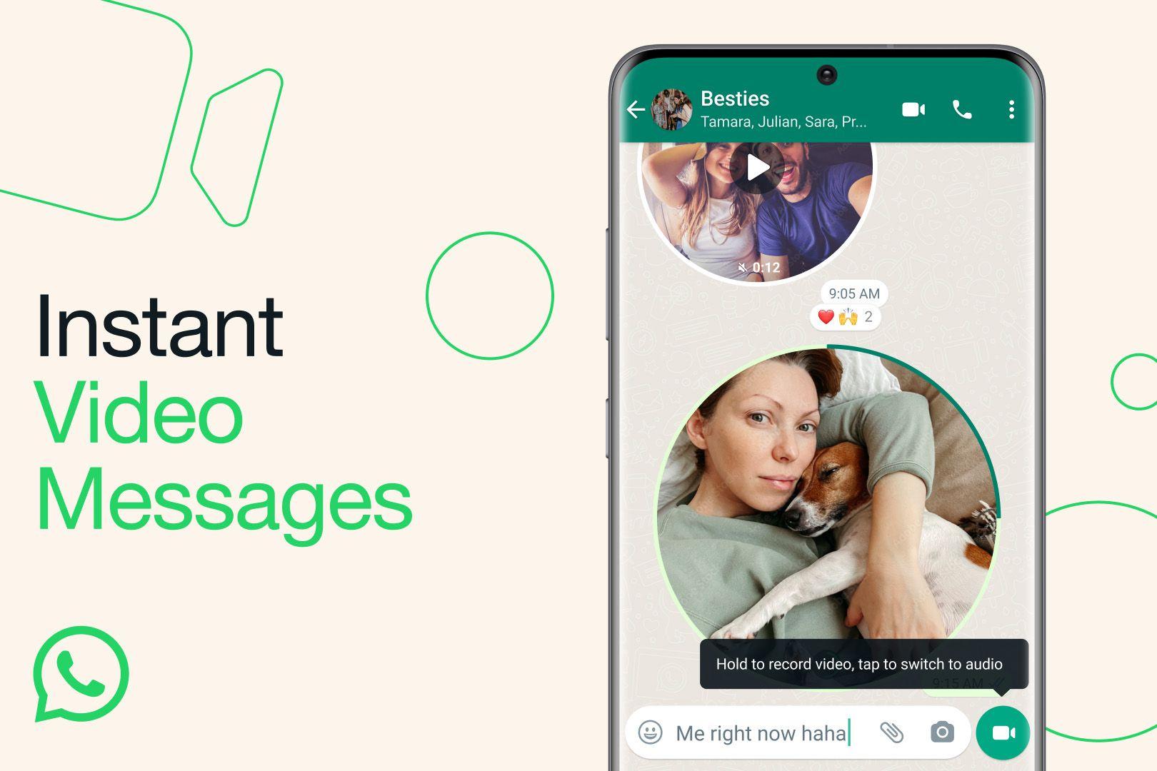 WhatsApp unveils 60-second quick video messages