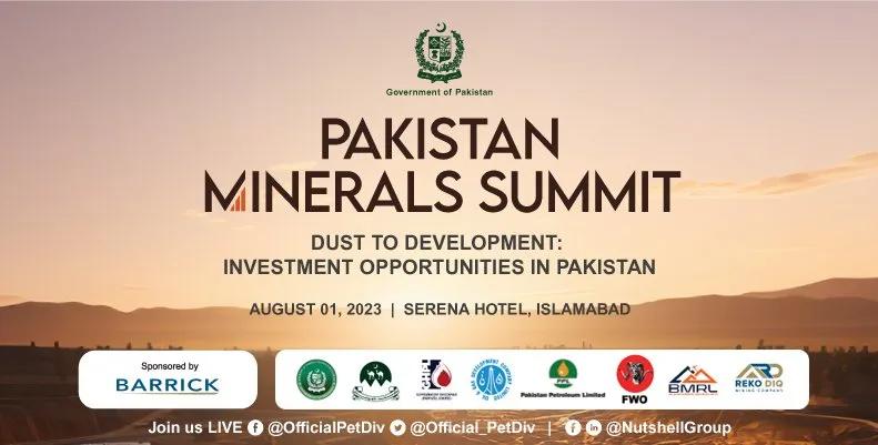 Pakistan Minerals Summit to be held in Islamabad today