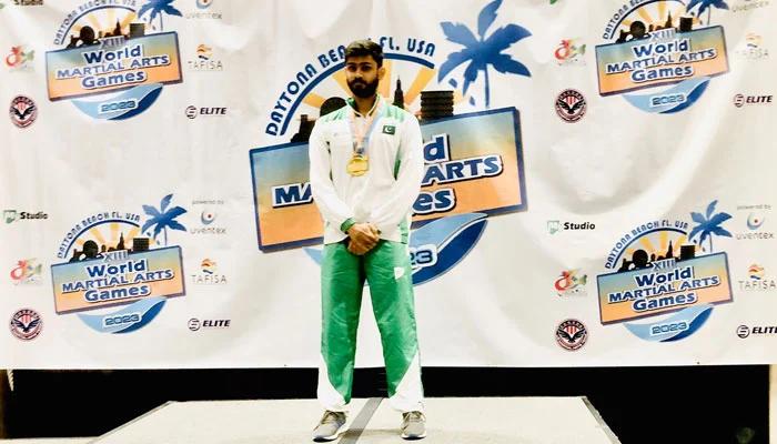 Pakistan's Dilawar Khan wins gold medal at World Martial Arts Games