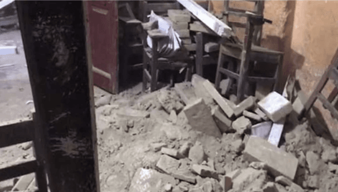 Roof collapse incident at Govt Girls High School in Lahore