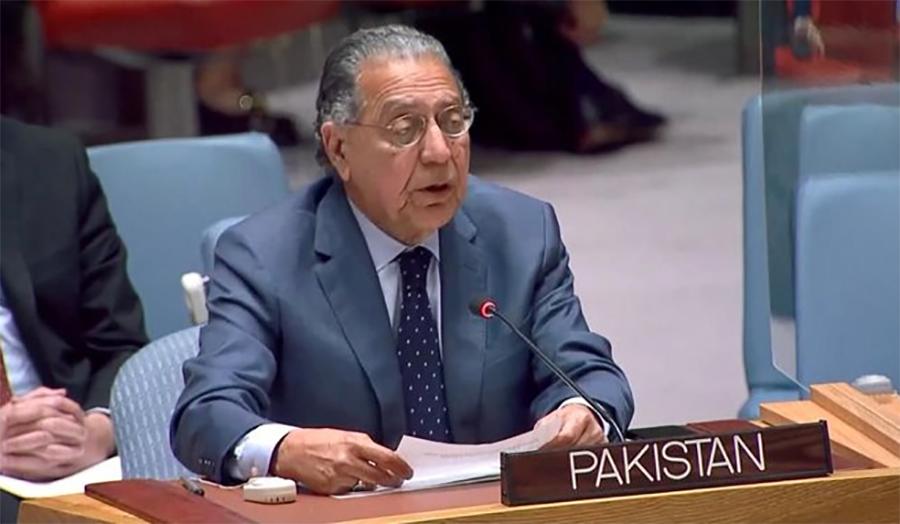 پاکستان کشمیریوں کی بھارت سے آزادی کی جدوجہد کے ساتھ مضبوطی سےکھڑا ہے، منیر اکرم