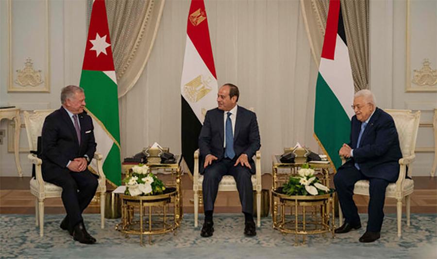 امن عمل کی بحالی ،مصر کے صدر اور اردن کے بادشاہ کی فلسطینی صدر سے ملاقات