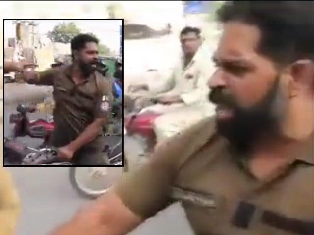 آئی جی  پنجاب کا ویڈیو میں وائرل ہونے والے پولیس اہلکار پر بیان سامنے آگیا