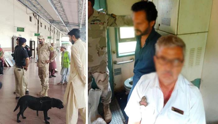 Drugs recovered from Jaffar Express staff at Gujarat station