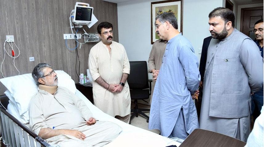 Caretaker PM enquires after health of Mir Sarfraz Chakar