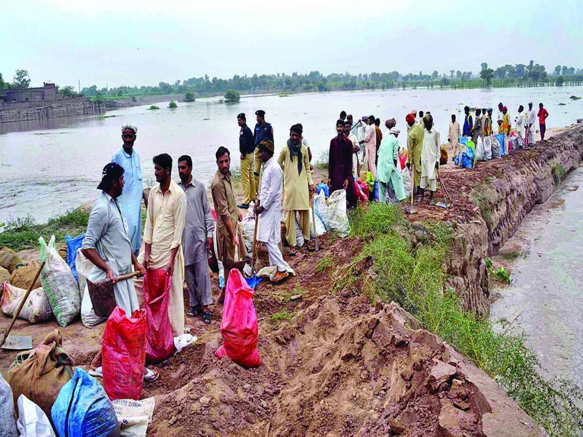 دریائے ستلج میں اونچے درجے کا سیلاب، متعدد گاؤں زیر آب