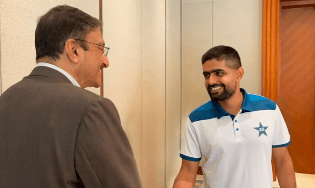 Zaka Ashraf meets Pakistan team in Hambantota ahead of Afghanistan series