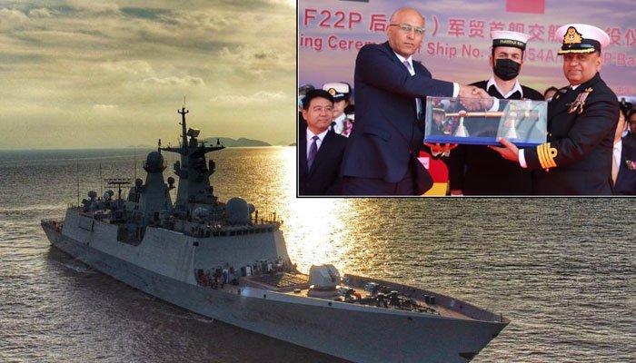 چین میں تیار جدید ترین بحری جہاز پاک بحریہ کے سپرد