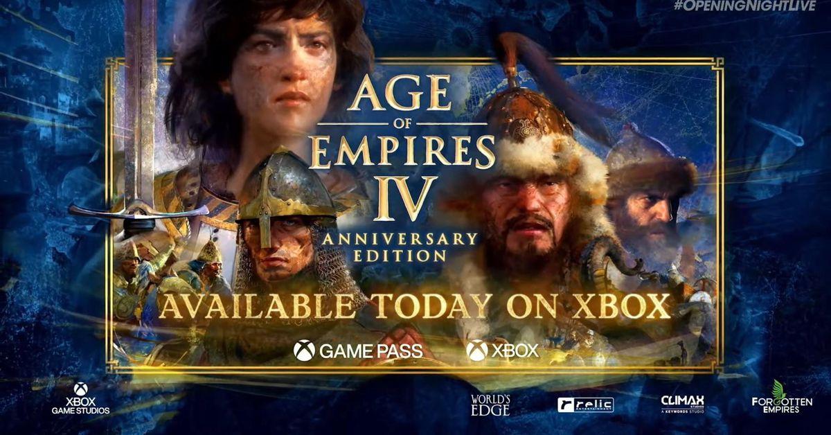 Age of Empires IV arrives on Xbox consoles and Game Pass today