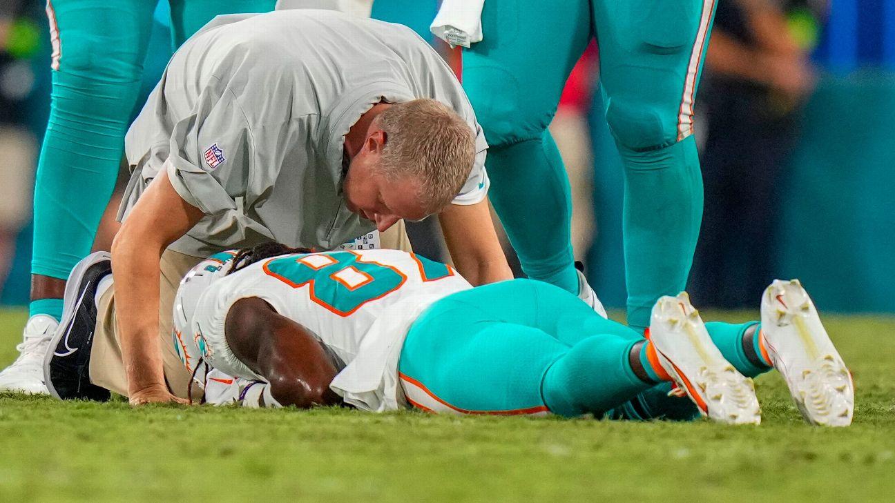 Dolphins' preseason finale ends after Davis' injury