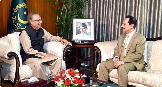 صدر مملکت ڈاکٹر عارف علوی  کی نگران وزیر صحت ڈاکٹر ندیم جان سے ملاقات