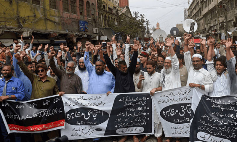 جماعت اسلا می کی بجلی بلوں کے خلاف ملک گیر ہڑتال ، مہنگی بجلی نامنظور کے نعرے
