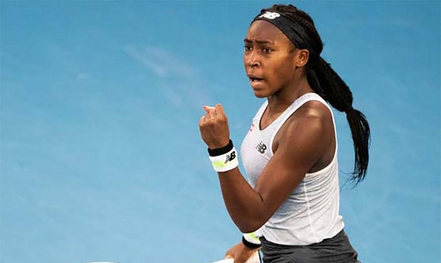 میزبان ٹینس سٹار کوکو گف پہلی مرتبہ یو ایس اوپن ٹینس ٹورنامنٹ کی ویمنز سنگلز سیمی فائنل رائونڈ میں داخل