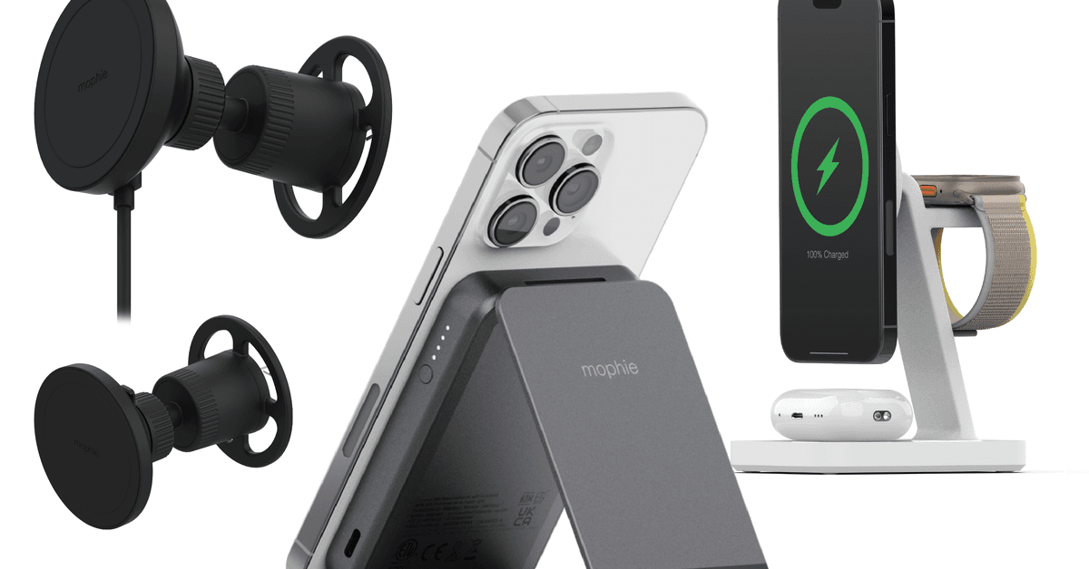 Mophie has three Qi2 magnetic wireless chargers on the way