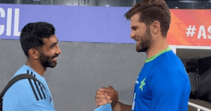 Shaheen Afridi congratulates Jasprit Bumrah on becoming father