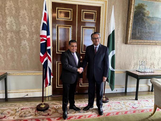 وزیر خارجہ جلیل عباس جیلانی کی  برطانوی منسٹر آف سٹیٹ لارڈ طارق احمد سے ملاقات