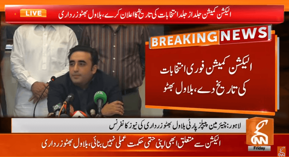 Bilawal reiterates demand for timely elections