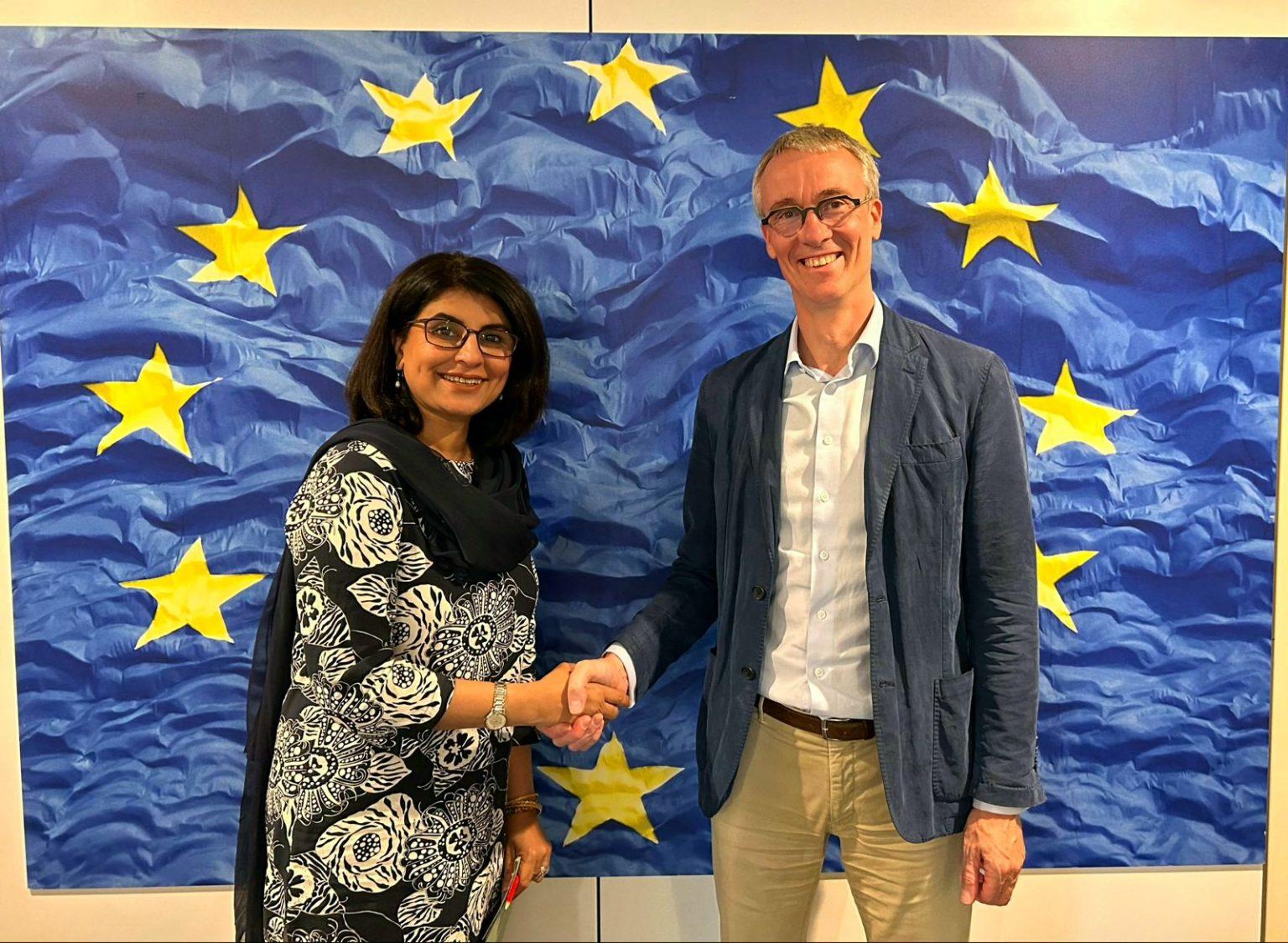 Pakistan envoy in Brussels meets EU Commission’s DG INTPA