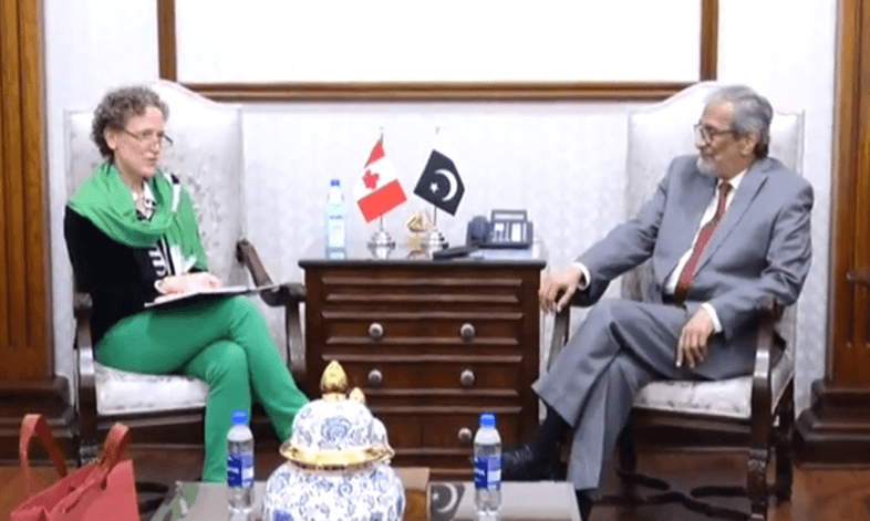 Caretaker CM meets Canadian High Commissioner