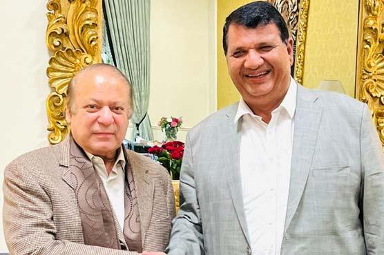 Amir Maqam calls on Nawaz Sharif in London