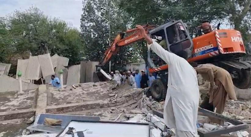 Mosque roof collapses during Friday prayers in Hangu