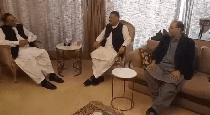 Ejazul Haq calls on Chaudhry Shujaat