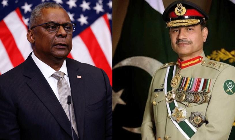 US Defense Secretary talks with Pakistan's Army Chief 