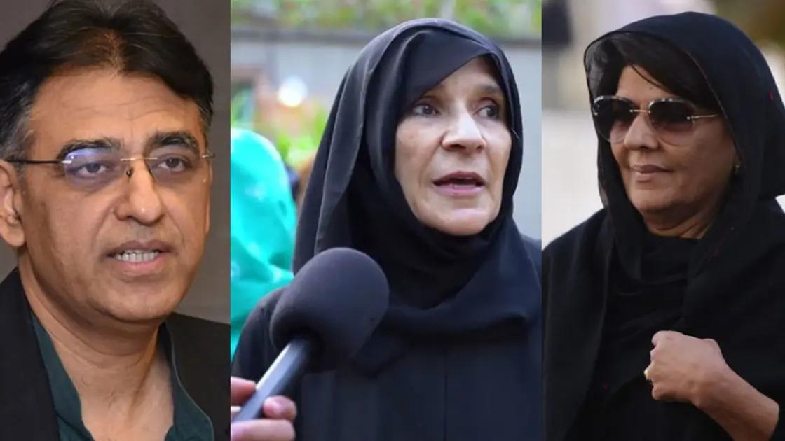 جناح ہاؤس جلاؤ گھیراؤ کیس،  اسد عمر، علیمہ خان، عظمیٰ خان کی عبوری ضمانت میں  توسیع