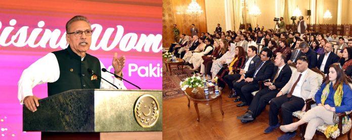 خواتین کو معاشی طور پر مضبوط بنانے کے لئے انہیں کاروبار میں یکساں مواقع فراہم کرنا ہوں گے، صدر مملکت