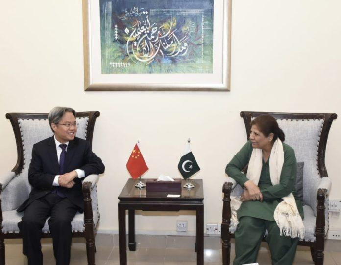 نگراں وزیرخزانہ کی پاکستان میں چین کے سفیرسے ملاقات