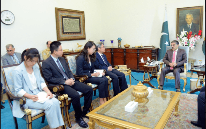 انوارالحق کاکڑ سے چینی سفیر کی ملاقات