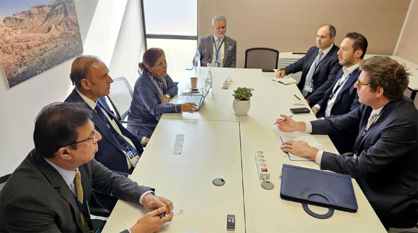 Finance Minister holds meeting with top leadership of Deutsche Bank