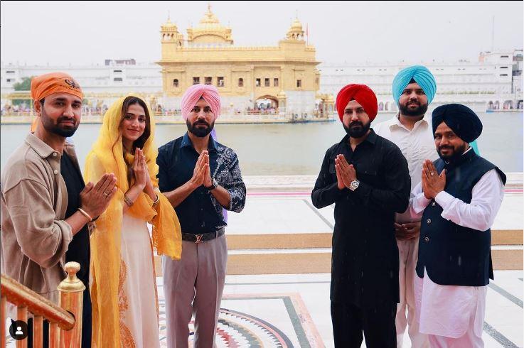  بھارتی  اداکار گپی گریوال  کی ساتھی فنکاروں ہمراہ کرتارپور  آمد