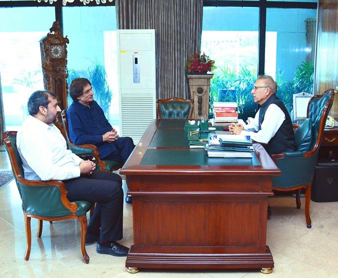 صدر مملکت عارف علوی سے پی ٹی آئی کے رہنماؤں کی ملاقات