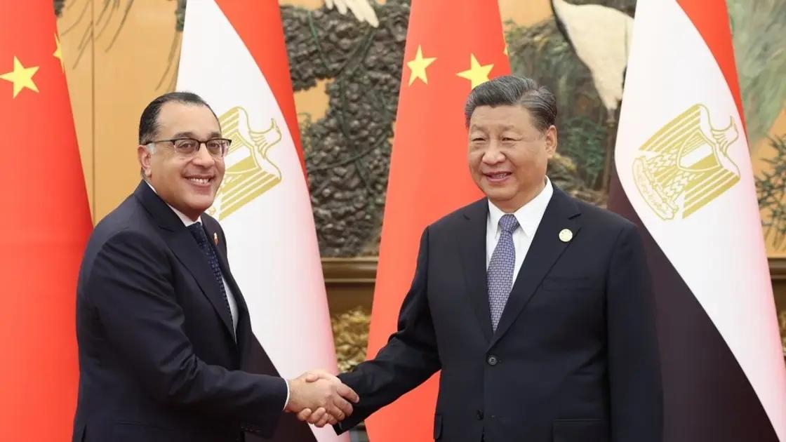 چین کے صدر شی اور مصری وزیراعظم کی بیجنگ میں ملاقات