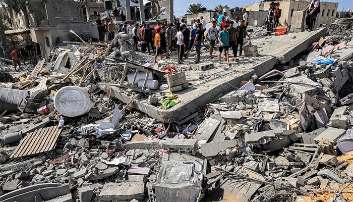 اسرائیلی فوج کی غزہ پر بمباری کےنتیجے میں شہید فلسطینیوں کی تعداد 3900 ہوگئی
