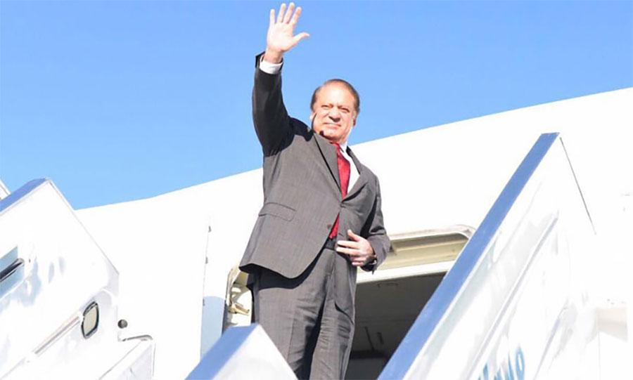 نواز شریف وطن واپسی کیلئے دبئی ائیرپورٹ پہنچ گئے،  چار سال بعد وطن واپس پہنچیں گے