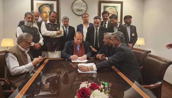 Nawaz Sharif signs petition to restore appeal against sentence