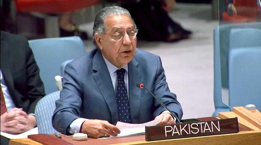 At UN: Pakistan calls for resuscitate two-State solution to end Palestinian crisis