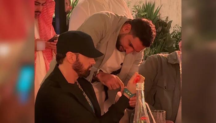 Boxer Amir gifts limited edition watch to Eminem