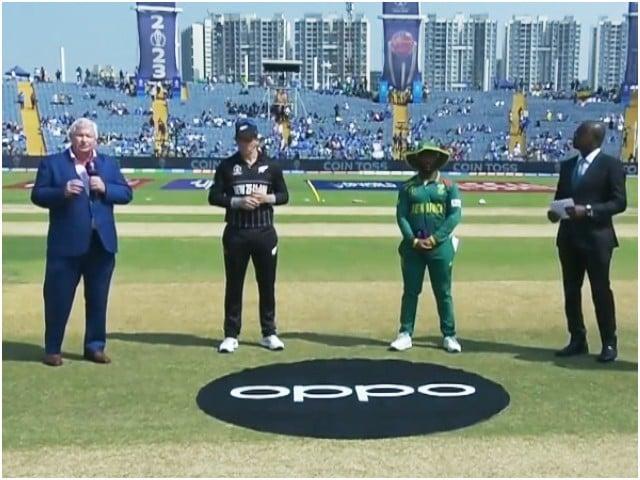 آئی سی سی ورلڈکپ ، نیوزی لینڈ کا ٹاس جیت  کر جنوبی افریقا کیخلاف فیلڈنگ کا فیصلہ