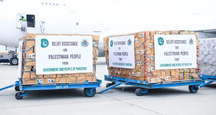 غزہ کی عوام کے لیے پاکستان سے امدادی سامان کی دوسری کھیپ روانہ