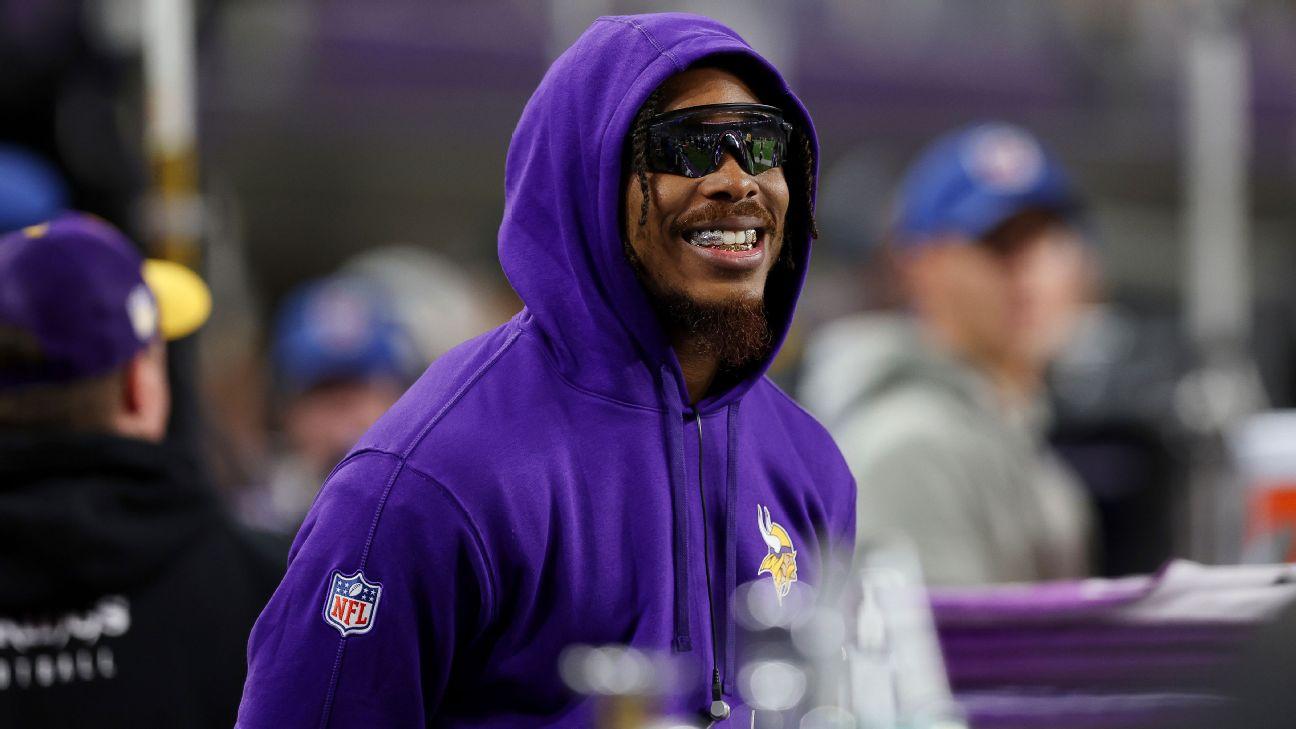 Vikes' Jefferson won't play until hammy is 100%