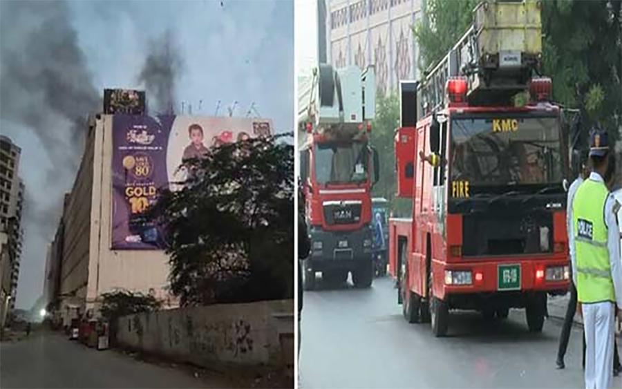 کراچی: شاپنگ سینٹرمیں آتشزدگی، 6 افراد جاں بحق