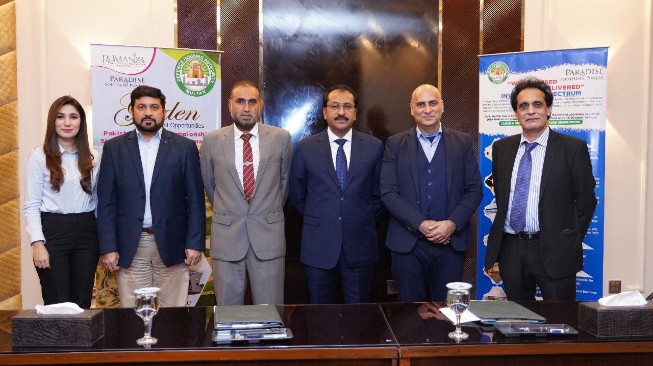 ڈی ایچ اے ملتان اور ڈیلٹا سنٹاری ڈویلپمنٹس کے مابین عالمی معیار کا منصوبہ "ڈاؤن ٹاؤن رومینزا" تعمیر کرنے کا معاہدہ طے