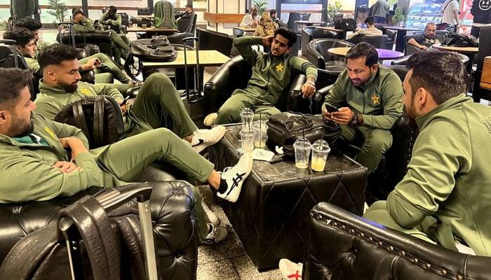 Pakistani cricket team leaves for Australia tour