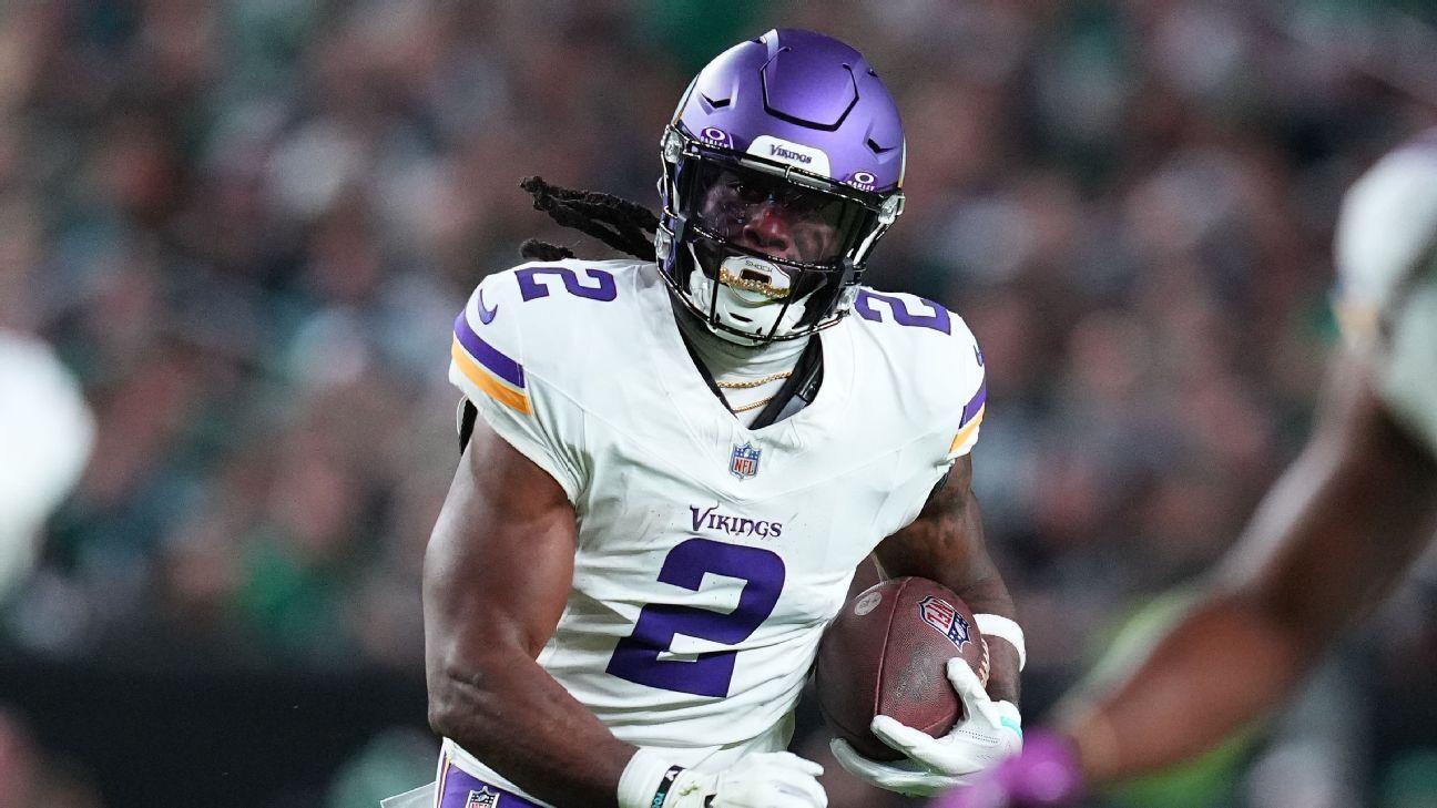 Vikes rule out RB Mattison, move Dobbs to QB3