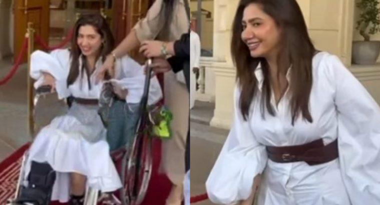 Mahira Khan appears in 'Jeddah Film Festival' on wheelchair