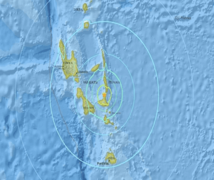 6.8 شدت کا زلزلہ ،  وانواتو میں سونامی وارننگ جاری کر دی